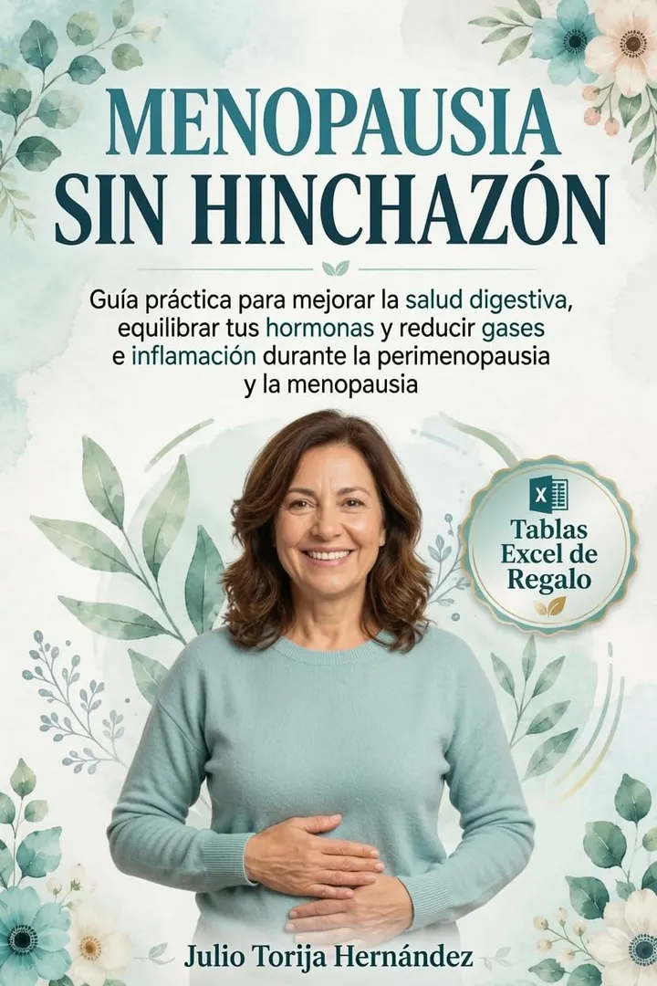 Portada del libro «Menopausia sin hinchazón», de Julio Torija Hernández